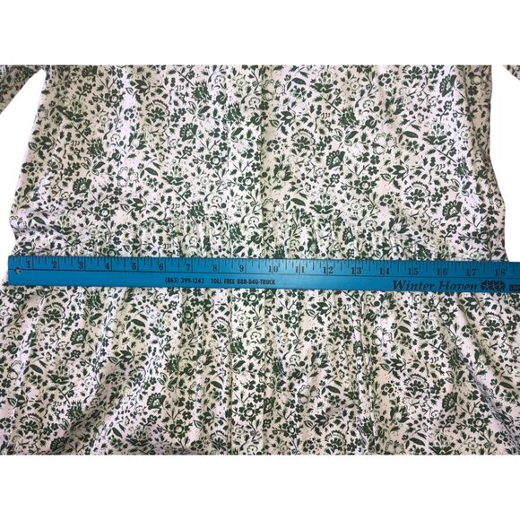 Dress Tuckernuck Floral XS Long Sleeve Button Up Cuffed Vintage Style Preppy - Picture 10 of 10